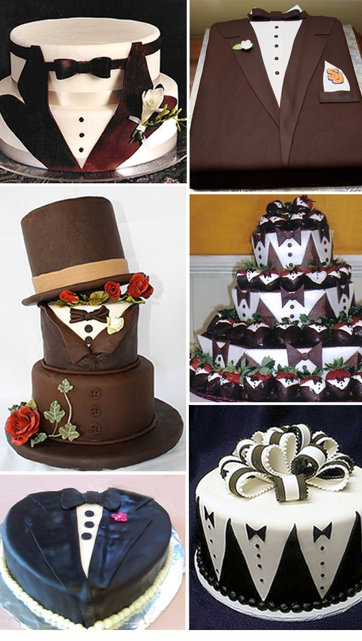 Tuxedo Design Groom's Cakes