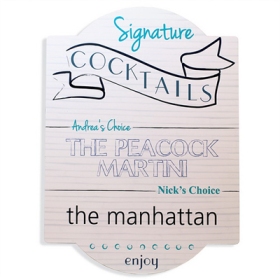 Signature Wedding Cocktail Sign