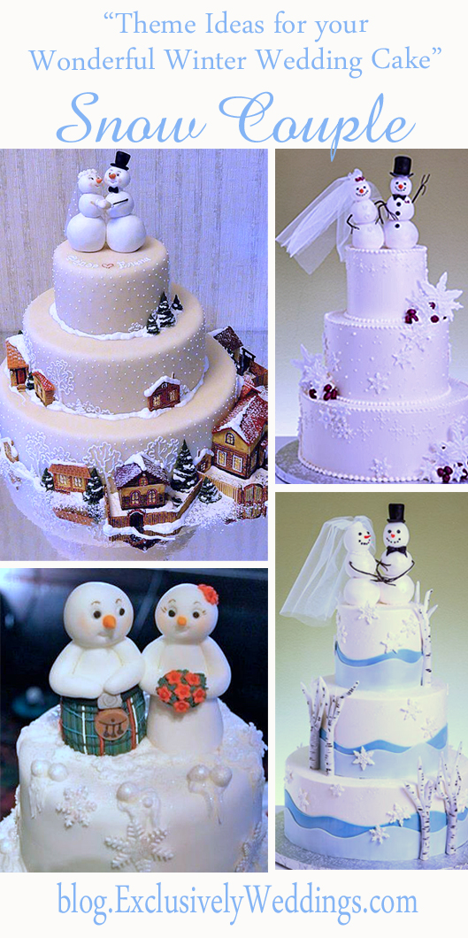 Theme_Ideas_ for_ Your_ Wonderful_ Winter_ Wedding_ Cake_ Snow Couple